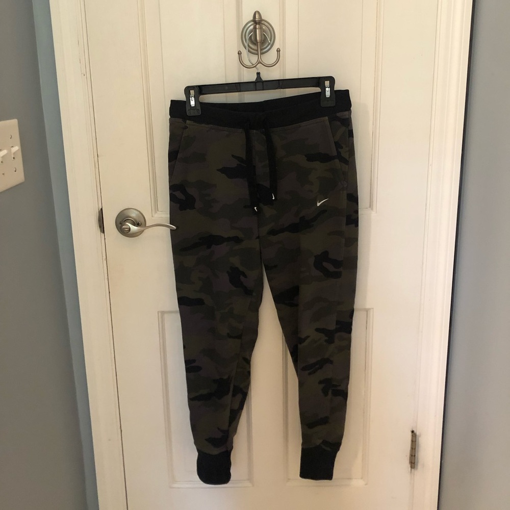 Nike Green and Brown Track Pants Joggers